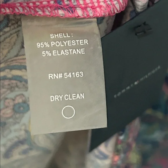 NWT Tommy Hilfiger pink paisley print 3/4 sleeve dress size 10 - Picture 5 of 5